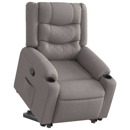 Sillón reclinable elevable tela gris taupe | Foro24.es | Tu tienda online para hogar, jardín y más Foro24.es