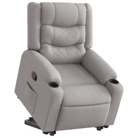 Sillón reclinable elevable de tela gris nube de , Sillones - Ref: Foro24-3310267, Precio: 290,32 €