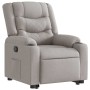 Sillón reclinable elevable de tela gris nube by , Armchairs - Ref: Foro24-3310267, Price: 290,46 €, Discount: %