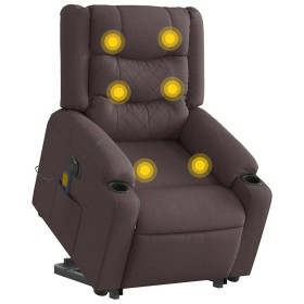 Sillón masaje eléctrico reclinable elevable tela marrón oscuro von , Sessel - Ref: Foro24-3310284, Preis: 355,27 €, Rabatt: %