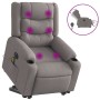Sillón de masaje eléctrico reclinable elevable tela taupé by , Armchairs - Ref: Foro24-3310286, Price: 335,36 €, Discount: %