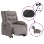 Sillón de masaje eléctrico reclinable elevable tela taupé by , Armchairs - Ref: Foro24-3310286, Price: 335,36 €, Discount: %
