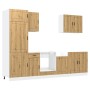 Mueble de cocina Kalmar 7 piezas artesanal roble by , Kitchen cabinets - Ref: Foro24-3314790, Price: 611,59 €, Discount: %