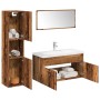 Juego de muebles de baño 5 piezas madera ingeniería envejecida von , Badezimmermöbel - Ref: Foro24-3328603, Preis: 407,62 €, ...