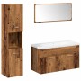Juego de muebles de baño 5 piezas madera ingeniería envejecida von , Badezimmermöbel - Ref: Foro24-3328603, Preis: 407,62 €, ...