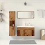 Juego de muebles de baño 5 piezas madera ingeniería envejecida von , Badezimmermöbel - Ref: Foro24-3328603, Preis: 407,62 €, ...
