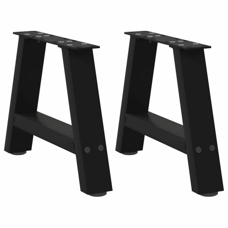 Patas para mesa de centro en forma de A (2 unidades), color negro, 50 x (30-31) cm, acero | Foro24.es | Tu tienda online para hogar, jardín y más Foro24.es