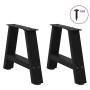 Patas para mesa de centro en forma de A (2 unidades), color negro, 50 x (30-31) cm, acero | Foro24.es | Tu tienda online para hogar, jardín y más Foro24.es