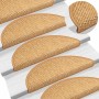 Alfombra autoadhesiva escalera sisal 30 uds 56x17x3 cm sisal von , Treppenmatten - Ref: Foro24-3365865, Preis: 182,77 €, Raba...