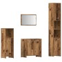 Juego de muebles de baño 4 piezas madera ingeniería envejecida von , Badezimmermöbel - Ref: Foro24-3328553, Preis: 192,14 €, ...