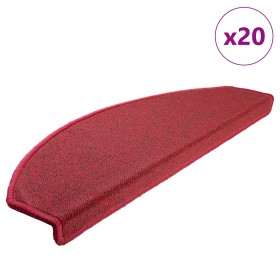Alfombrilla escalera 20 uds rojo burdeos 65x24x4 cm by , Stair mats - Ref: Foro24-3365794, Price: 88,75 €, Discount: %