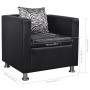Sillón Cube de piel sintética negra by , Armchairs - Ref: Foro24-242650, Price: 194,17 €, Discount: %