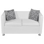 Sofá de 2 plazas  de piel sintética color blanco | Foro24.es | Tu tienda online para hogar, jardín y más Foro24.es