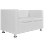 Sofá de 2 plazas  de piel sintética color blanco | Foro24.es | Tu tienda online para hogar, jardín y más Foro24.es