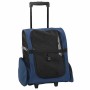 VidaXL - Carrito para mascotas 3 en 1, diseño azul, 48 x 32 x 57 cm, tela Oxford von , Kinderwagen für Haustiere - Ref: Foro2...