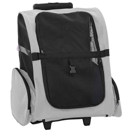 VidaXL - Carrito para mascotas 3 en 1, diseño gris, 48 x 32 x 57 cm, tela Oxford von , Kinderwagen für Haustiere - Ref: Foro2...