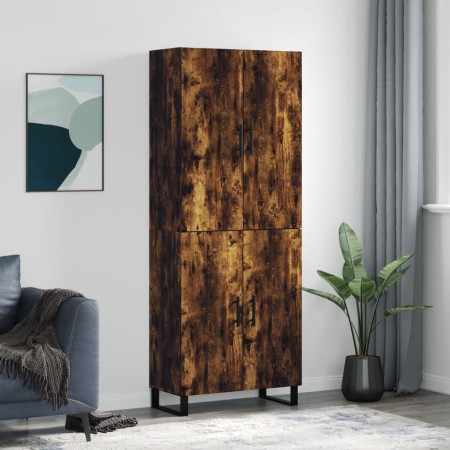 Aparador alto madera contrachapada roble ahumado 69,5x34x180 cm by , Sideboards - Ref: Foro24-3195704, Price: 148,78 €, Disco...