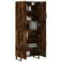 Aparador alto madera contrachapada roble ahumado 69,5x34x180 cm by , Sideboards - Ref: Foro24-3195704, Price: 148,78 €, Disco...
