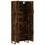 Aparador alto madera contrachapada roble ahumado 69,5x34x180 cm by , Sideboards - Ref: Foro24-3195704, Price: 148,78 €, Disco...
