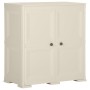 Kunststoffschrank mit Holzdekor Vanila Ice 79x43x85,5 cm von vidaXL, Schließfächer und Lagerschränke - Ref: Foro24-340595, Pr...