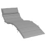 Cojín de tumbona de tela Oxford gris 180x60x4 cm by , Cushions for chairs and sofas - Ref: Foro24-361853, Price: 42,82 €, Dis...
