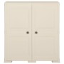 Kunststoffschrank mit Holzdekor Vanila Ice 79x43x85,5 cm von vidaXL, Schließfächer und Lagerschränke - Ref: Foro24-340595, Pr...