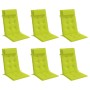Cojines de silla respaldo alto 6 uds tela Oxford verde brillo by , Cushions for chairs and sofas - Ref: Foro24-361909, Price:...