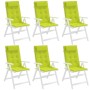 Cojines de silla respaldo alto 6 uds tela Oxford verde brillo by , Cushions for chairs and sofas - Ref: Foro24-361909, Price:...