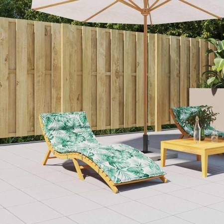 Cojín de tumbona de tela Oxford estampado de hojas 180x60x4 cm von , Kissen für Stühle und Sofas - Ref: Foro24-361864, Preis:...