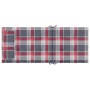 Cojines de silla respaldo alto 4 uds tela Oxford a cuadros rojo by , Cushions for chairs and sofas - Ref: Foro24-361914, Pric...