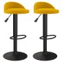 Taburetes de cocina 2 unidades terciopelo amarillo by , Kitchen stools - Ref: Foro24-333608, Price: 109,49 €, Discount: %