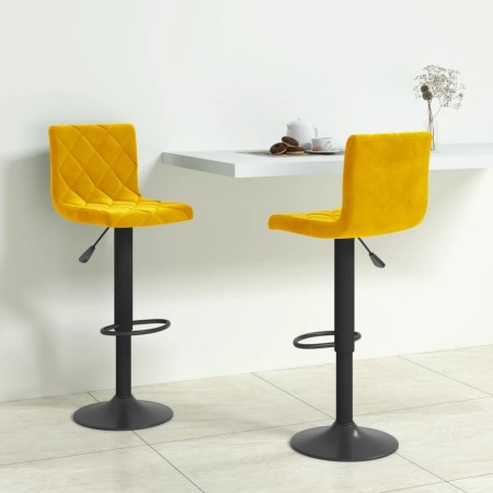 Taburetes de cocina 2 unidades terciopelo amarillo mostaza von , Küchenhocker - Ref: Foro24-333738, Preis: 130,10 €, Rabatt: %