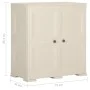 Kunststoffschrank mit Holzdekor Vanila Ice 79x43x85,5 cm von vidaXL, Schließfächer und Lagerschränke - Ref: Foro24-340595, Pr...