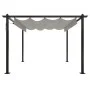 Cenador de jardín con techo retráctil color crema 3x3 m de vidaXL, Carpas y cenadores - Ref: Foro24-318534, Precio: 519,01 €,...