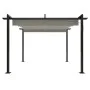 Cenador de jardín con techo retráctil color crema 3x3 m de vidaXL, Carpas y cenadores - Ref: Foro24-318534, Precio: 519,01 €,...