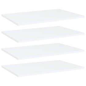 Estantes para estantería 4 uds contrachapada blanco 60x40x1,5cm