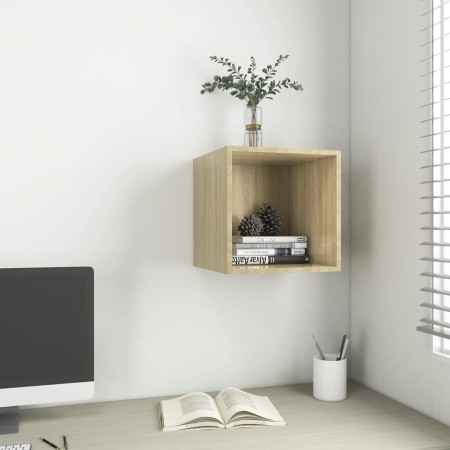 Armario de pared madera contrachapada roble sonoma 37x37x37 cm by , Shelves and shelves - Ref: Foro24-805453, Price: 35,17 €,...