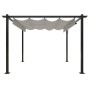 Gartenpavillon mit cremefarbenem Schiebedach 3x3 m von vidaXL, Zelte und Pavillons - Ref: Foro24-318534, Preis: 529,53 €, Rab...
