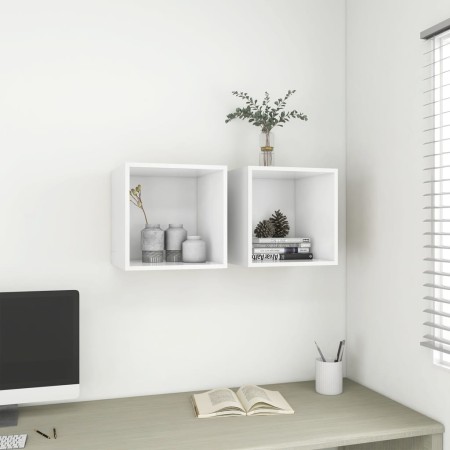 Armario de pared 2 uds madera contrachapada blanco 37x37x37 cm | Foro24.es | Tu tienda online para hogar, jardín y más Foro24.es