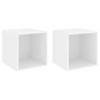 Armario de pared 2 uds madera contrachapada blanco 37x37x37 cm | Foro24.es | Tu tienda online para hogar, jardín y más Foro24.es