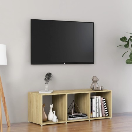 Mueble para TV madera contrachapada roble Sonoma 107x35x37 cm | Foro24.es | Tu tienda online para hogar, jardín y más Foro24.es