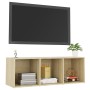 Mueble para TV madera contrachapada roble Sonoma 107x35x37 cm | Foro24.es | Tu tienda online para hogar, jardín y más Foro24.es