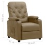 Sillón reclinable de cuero sintético color capuchino by , Armchairs - Ref: Foro24-339124, Price: 211,27 €, Discount: %