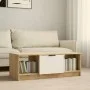 Couchtisch aus Sperrholz in Weiß und Eiche, 102 x 50 x 36 cm von vidaXL, Couchtisch - Ref: Foro24-811354, Preis: 72,43 €, Rab...