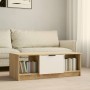 Couchtisch aus Sperrholz in Weiß und Eiche, 102 x 50 x 36 cm von vidaXL, Couchtisch - Ref: Foro24-811354, Preis: 73,40 €, Rab...