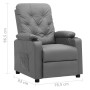 Sillón reclinable de cuero sintético gris | Foro24.es | Tu tienda online para hogar, jardín y más Foro24.es