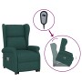 Sillón de masaje elevable tela verde oscuro by , Electric massage chairs - Ref: Foro24-289746, Price: 323,68 €, Discount: %
