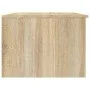 Couchtisch aus Sperrholz in Weiß und Eiche, 102 x 50 x 36 cm von vidaXL, Couchtisch - Ref: Foro24-811354, Preis: 72,43 €, Rab...