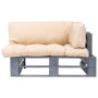 Sofá de jardín de palets con cojines color arena madera de pino von , Outdoor-Sofas - Ref: Foro24-275293, Preis: 138,51 €, Ra...