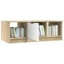 Couchtisch aus Sperrholz in Weiß und Eiche, 102 x 50 x 36 cm von vidaXL, Couchtisch - Ref: Foro24-811354, Preis: 72,43 €, Rab...